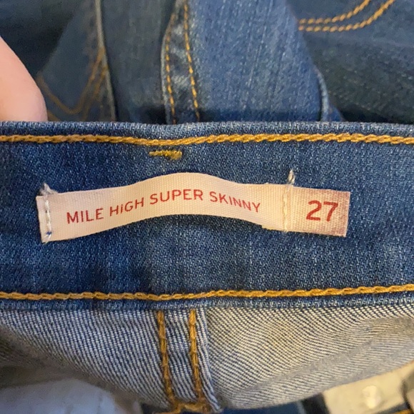 Mile high super skinny medium wash distressed jeans - Picture 7 of 7